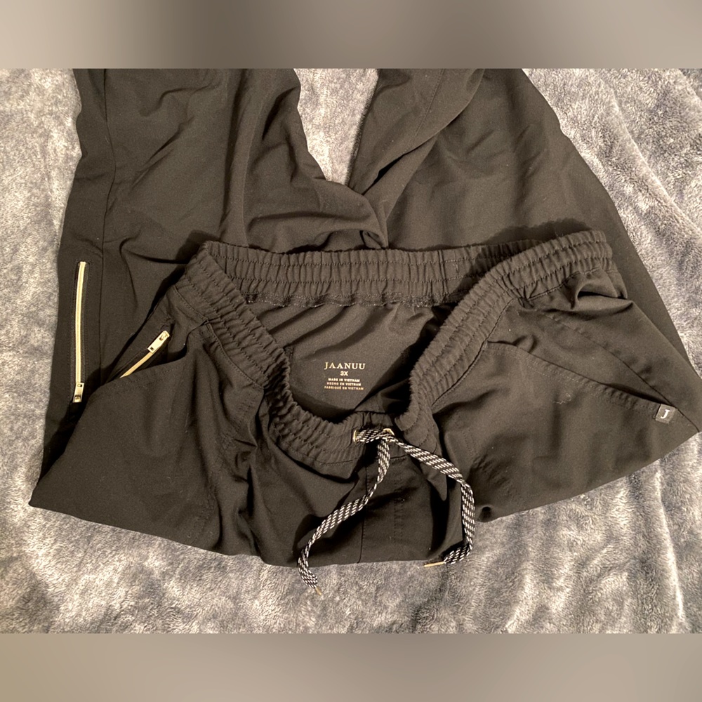 Jaanuu black scrub pants 3x